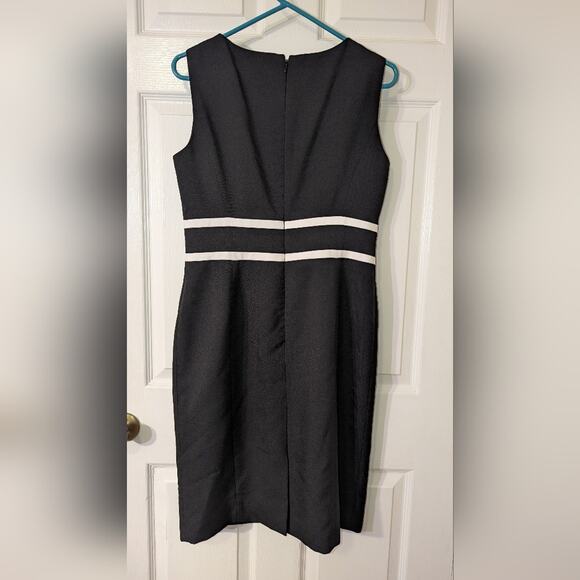 Black Label Evan Picone Black sleeveless dress size 6 - Picture 3 of 3